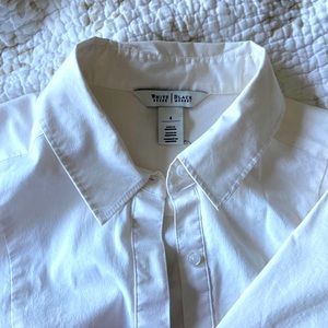 White long sleeve button up (size 4)